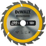 Dewalt Saeplaat DT4031-QZ 184 mm, 16 mm, 28 hammast, 2.6 mm, 1.8 mm, ATB, puidule, 1 tk.
