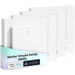 Meross MRS105MA-EU nutikas Wi-Fi rulo l&uuml;liti, MRS105MAQUA-EU, 2.4 GHz, 55x55 mm, automaatne kalibreerimine, h&auml;&auml;le juhtimine