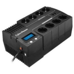 Cyberpower UPS, BR1000ELCD-FR, 1 kVA, 600 W, 8 AC pistikut, USB, 2 Ethernet, AVR, LCD monitor