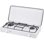 Mpm gaasipliit 2 p&otilde;letit KN-02/1K, 3200 W, 2,4 kW, 1,9 kW, 2 p&otilde;letit, mehaaniline juhtimine, valge v&auml;rv