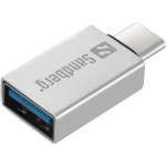 Sandberg USB-C USB 3.0 Dongle 136-24, 1xUSB-C, 1xUSB 3.0, hall v&auml;rv, &uuml;hilduv USB 3.1 Gen. 1
