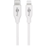 Goobay Laadimise ja s&uuml;nkroonimise kaabel 39446, 1m, Lightning USB-C, kuni 87W, valge
