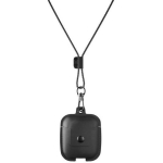 Woodcessories AirCase AirPod Nahkakorpus ECO308, 8cm x 6.5cm x 1.6cm, 0.028kg, nahk, must, &uuml;hilduv AirPods-iga