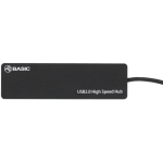 Tellur Basic USB jaotur TLL321041, 4 porti, USB 2.0, must, ABS, 12.2cm