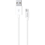 Savio CL-124 USB&ndash;mikro-USB kaabel, USB A isane/Micro-USB B emane, 2m, 480 Mbit/s, valge