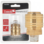 Ātrā savienotāja sievie&scaron;u 1/4" ārējais vītne, Tvardy, T00286, izturīgs misiņ&scaron;