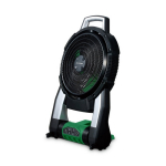 Bezvadu ventilators HIKOKI UF18DSALL0Z, 18 V, kluss, 7.5 stundu darbības laiks, automātiska izslēg&scaron;anās, 36&deg; svārstī&scaron;anās funkcija