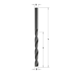 Puitpuur HSS Z2 D= 3, 3 X33X61 L, CMT, 516.030.52