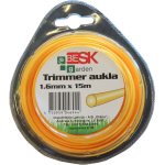 Besk Trimmeri n&ouml;&ouml;r 9046944 15 m, 1.6 mm, Oranž, &Uuml;mmargune, Muruniiduki tarvikud