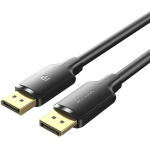 Vention kaabel DP-st DP-ni 1m HAKBF, 1m, 6mm, 240Hz, 21.6Gbit/s, 3840x2160, must, &uuml;mmargune kaabel