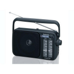 Panasonic Raadio vastuv&otilde;tja RF-2400DEG-K, 0.67kg, 234mm, 82mm, 122mm, 4xAA, 1.0 (Mono), AM, FM, 3.5mm k&otilde;rvaklappide pesa