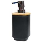 Besk Vedelikuseebi doseerija Max 9125472, ABS plastmass, bambusest kaas, kroomitud pump, seinakinnitusega
