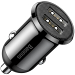 Baseus auto laadija Grain Pro CCALLP-01, 12-24V, 4.8A, 2x USB, 24W, kiire laadimine, l&ouml;&ouml;gikindel, kuumuskindel