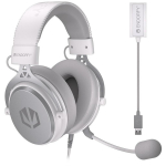 Endorfy VIRO Plus USB Onyx White k&otilde;rvaklapid EY1A005, 32 &Omega;, 2.9 m, 20 - 20000 Hz, 98 dB, 2 x 3.5 mm, ilma Bluetoothita