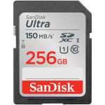Sandisk M&auml;lukaart SDSDUNC-256G-GN6IN, 256GB, 150MB/s, UHS-I, Class 10, veekindel, l&ouml;&ouml;gikindel