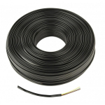 Gembird Lame telefonikaabel keerdtraat TC1000S-100M-B, 100m, must, 4CX6X0.10mm, 0.93mm, PVC