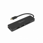 Sbox Adapter TCA-51, 4K@30Hz, 1080p@60Hz, 5Gbps, 480Mbps, m&auml;lukaardi lugeja, must