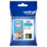 Brother LC421C tindikassett, 1 tk, kuni 200 lehte, originaal, sinine, &uuml;hilduv DCP-J1050DW, DCP-J1140DW, MFC-J1010DW