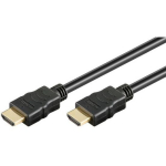 Goobay HDMI k&otilde;rge kiiruskaabel Ethernetiga 61159, 2 m, 4K60Hz tugi, must, kahekordne kaitse