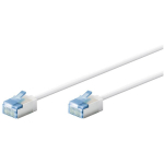 Goobay patch kaabel 74326, 0.15m, U/FTP, valge, halogeenivaba, tulekindel, PoE valmis, kuni 10 Gbps