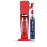 Sodastream Art Red gaseeritud vee valmistaja, 1L BPA-vaba pudel, manuaalne gaseerimine, punane metall/plastik
