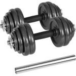 REBEL ACTIVE reguleeritavad hantlid kohvris 30 kg, RBA-2327-30, 2 kangi, 4x0,5 kg, 8x2,5 kg, 4x1,25 kg, mustad