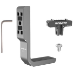 Sunnylife X5-ZJ021 alumiiniumkinnitus Insta360 X5/X4 jaoks, 29g, alumiiniumisulam, magnetiline adapter DZ015, 1/4" keere