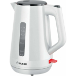 Bosch MyMoment TWK1M121 elektriline veekeetja, 1.7 l, 2400 W, valge, plastik, 360&deg; alus, veetaseme indikaator
