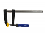 Geko F-klamber G29992, 120mm, 300mm, pehmed plastmasskatte, tugevad malmist l&otilde;uad, puidust k&auml;epidemed