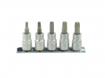 Torx uzgaļu komplekts 5 gab., CrV tērauds, 3/8" piedziņa, G13560, GEKO