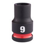 SHOCKWAVE&trade; IMPACT DUTY TRIECIENIZTURĪGAS UZGRIEŽŅU MUCIŅAS, 9 MM 3/8" IMPACT SOCKET STD - 1 PC, 4932480266 MILWAUKEE