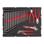 MAX BITE&trade; UZGRIEŽŅU ATSLĒGAS UN KNAIBĻU KOMPLEKTS PACKOUT&trade; PUTU MATERIĀLA IELIKTNIS, MAXBITE COMBINATION SPANNER AND PLIER SET FOAM INSERT, 4932493339 MILWAUKEE