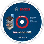 Dimanta disks Metalālam 230x22.23mm, Lielām leņķa slīpma&scaron;īnām ar fiksācijas uzgriezni EXPERT DIAMOND METAL WHEEL GRIEZĒJDISKS, 2608900536 BOSCH