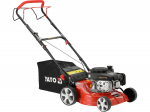 Pa&scaron;gājējs benzīna zāles pļāvējs 41 cm, YATO, YT-85521, LONCIN motors 2.1 kW, 7 augstuma regulē&scaron;anas līmeņi