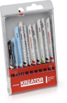 Saagiterade komplekt 10 tk, KREATOR, KRT045090, U-kujuline vars
