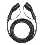 EV Charge Premium EU CE universaalne laadimiskaabel 11 kW, 16A, Type 2 &ndash; Type 2, 5 m, must