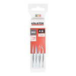 Pinsetid 4 tk, KREATOR, KRTH23205, Pikkus: 106 mm, Materjal: Roostevaba teras