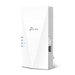 TP-Link RE700X AX3000 Mesh Wi-Fi 6 v&otilde;imendi/repeater kahe sagedusribaga 2.4 GHz 574 Mbps 5 GHz 2402 Mbps Gigabit Ethernet Valge