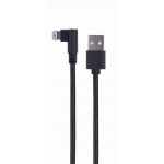 Gembird Lightning USB kaabel 0.2m, must, USB Type-A (mees)