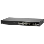 Axis l&uuml;liti 01192-002 24 porti PoE+ 30 W, 370 W kokku, 2 SFP/RJ45 porti, 52 Gbit/s, VLAN, DHCP server