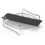 Philips &otilde;hufrit&uuml;&uuml;ri tarvikute komplekt HD9950/00, teras, 198 mm s&uuml;gavus, 215 mm laius, 73 mm k&otilde;rgus, &uuml;hilduv Air Fryer XXL HD963x