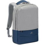 Rivacase seljakott 7562GREY/DARKBLUE, 39.6 cm, 1 esikott, veekindel, USB-port, 2 sisekotti, ergonoomilised rihmad