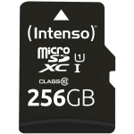 Intenso MicroSDXC m&auml;lukaart 3423492 256 GB, UHS-I, lugemiskiirus 90 MB/s, klass 10, U1, adapter kaasas