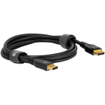Club3D DisplayPort 2.1 CAC-1094 kaabel 2m, 80 Gbit/s, 8K240Hz, sirge pistik, 26 AWG, must