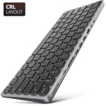 AXAGON | HMC-KB keyboard USB-C 5Gbps with HUB, microSD/SD, 3x USB-A, HDMI 4K/60Hz, PD 100W | HMC-KB-CRL
