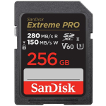 SanDisk m&auml;lukaart SDSDXEP-256G-GN4IN, 256 GB, SDXC, UHS-II, 280 MB/s, 100 MB/s, U3, V60, Class 10