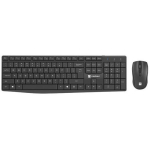 Natec juhtmevaba komplekt 2in1 Squid NZB-1989, 10m, 1600dpi, optiline hiir, USB, 2,4GHz, ergonoomiline disain