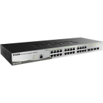 D-Link Metro Ethernet Switch DGS-1210-28/ME/E, 24 x 10/100/1000, 4 x SFP, AC 100-240 V, hallatav L2, rack-mountable