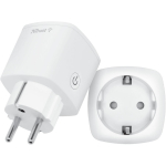 Trust 71301 nutipistikupesa, 2 tk, 3000 W, WiFi 2,4 GHz, valge, siseruumidesse, Alexa, Google Home