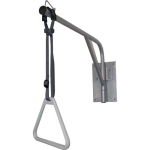 Sundo 46010 Kolmnurkne nool k&auml;epidemega, 73cm, 100kg, reguleeritav, p&ouml;&ouml;ratav, seinakinnitus, helehall